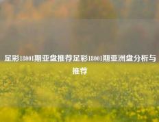 足彩18001期亚盘推荐足彩18001期亚洲盘分析与推荐