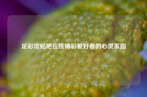 足彩馆贴吧在线博彩爱好者的心灵家园