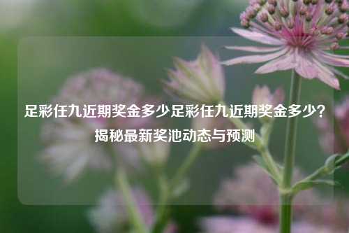 足彩任九近期奖金多少足彩任九近期奖金多少？揭秘最新奖池动态与预测