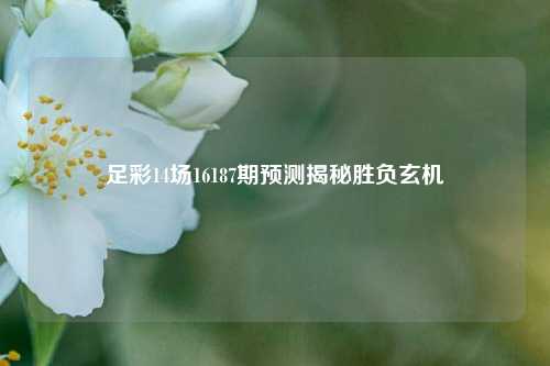 足彩14场16187期预测揭秘胜负玄机