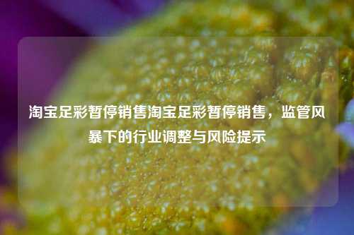 淘宝足彩暂停销售淘宝足彩暂停销售，监管风暴下的行业调整与风险提示
