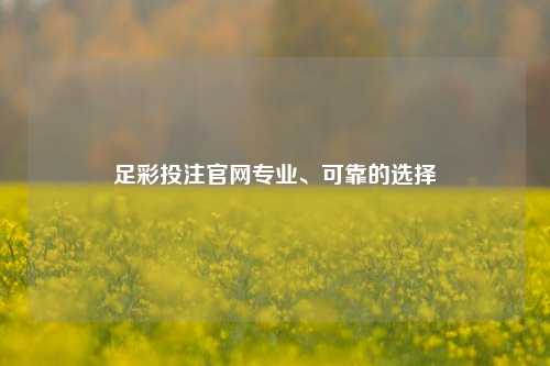 足彩投注官网专业、可靠的选择